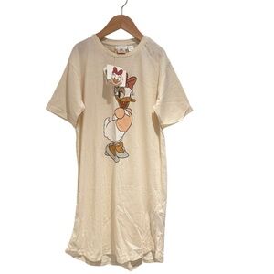 DISNEY X ZARA Cream Daisy Duck Kids Nightgown - size 8-9